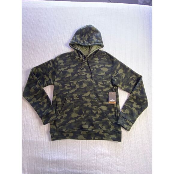 Spalding Men’s SMALL Camo Print Fleece Pullover Hoodie - Picture 7 of 9